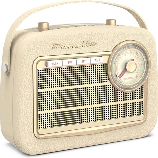 TechniSat Transita 130 &#39;vintage-look&#39; DAB+ radio met bluetooth - beige