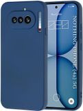 Techsuit Hoesje geschikt voor Nothing Phone (4a) - Soft Flex Silicone Back Cover - Navy Blue