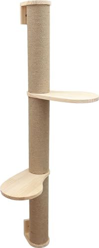 Kerbl Pet Krabpaal timer, met jute, lengte 127 cm