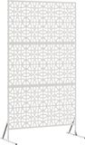 vidaXL Privacyscherm 100 x 50 x 180 cm Roestvrij staal Zilver