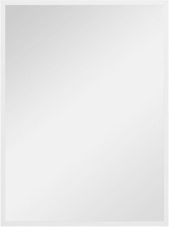 Homcom Wandspiegel Glas 60x80x2cm Wit