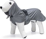 Beeztees Caro Honden Regenjas Reflecterend Grijs XXL 62 cm