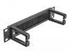 DeLOCK 66485 Borstelpaneel 1U Zwart Metaal/Nylon 25,4 cm (10")