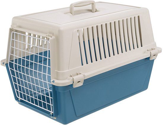 Ferplast Atlas 30 Basic Vervoersbox - Blauw - 60x40x38 cm