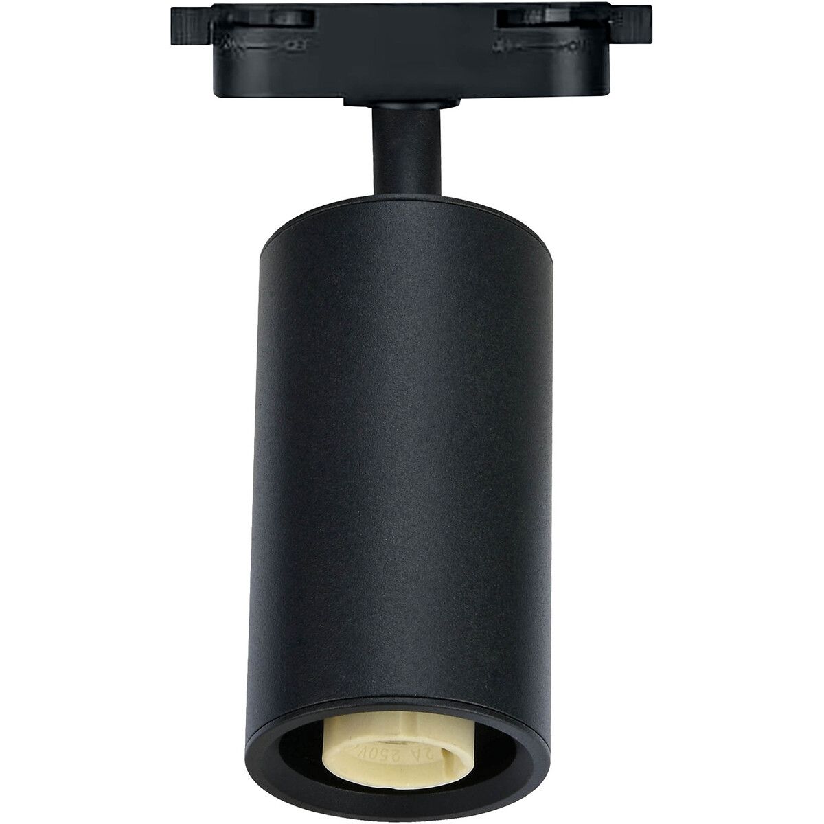 BES LED Railverlichting - Track Spot - Basto - GU10 - Rond - Mat Zwart - 1 Fase - Aluminium