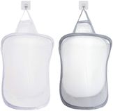 Ibenzoa® Set de deux paniers à linge pliables avec poignée pour un gain de place
