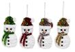 Christmas Gifts 01741 sneeuwpop glanzend 3D 4 sorteringen, meerkleurig