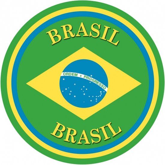 Brazilie versiering onderzetters/bierviltjes - 50 stuks - Multi