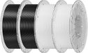 Creality Hyper PLA RFID-filament, 1,75 mm, 600 mm/s, hoge snelheid, hoge precisie en taaiheid, 15 kleuren, gladde 3D-print (2 zwart/2 wit)
