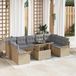 Maison Exclusive - Set de 10 coussins de banc de jardin, beige, en polyrotin