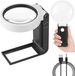 Jumelles de lecture LED 10x/30x avec support, jumelles portables avec lumière, pliables