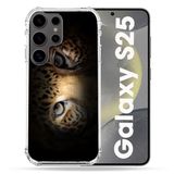 Cokitec Samsung Galaxy S25 Animal Leopard Eyes Versterkt hoesje