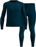 Odlo Fundamentals Performance Warm Lange Mouwen Basislaagset Blauw 2XL Man