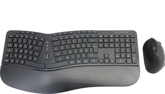 Conceptronic ORAZIO02DE Wireless Keyboard - QWERTZ German - Black