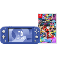 Nintendo Switch Lite Blauw + Mario Kart 8 Deluxe