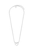 PURELEI Ketting Hearts Of Love Zilver Roestvrij staal 45 cm