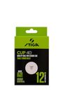 Stiga Tafeltennis Ballen Cup 12 stuks ABS, Witte Pingisballen