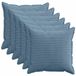 vidaXL - Kussensloop - 6 stuks - Blauw - 60 x 60 cm