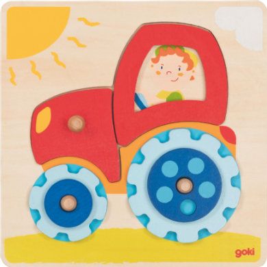 Goki Puzzeltrekker - 6 stuks - Hout - 4013594577021