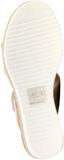Super Mode He Valentine Sandalen met plateauzool en riempje beige