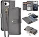 Dux Ducis iPhone 16E Étui en cuir avec portefeuille magnétique et étui