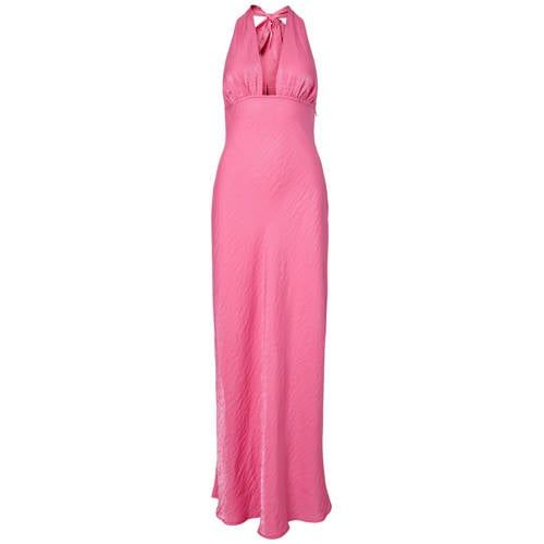 PIECES - PCBYRSA SL LONG DRESS WVN D2D PP - Maxi jurk - Polyester - Maat M - Roze