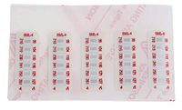 RS PRO Temperatuurmeetstrips 99 °C / 127 °C 6 meetbereiken horizontaal, L. 32 mm, B. 12 mm, verpakking van 10 stuks