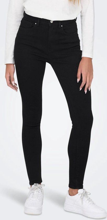 ONLY ONLMILA High Waist Skinny Jeans - Black - W33/L32