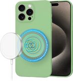 Techsuit Hoesje geschikt voor Apple iPhone 15 Pro Max - Soft Flex Silicone Back Cover - Geschikt voor MagSafe - Mint Green