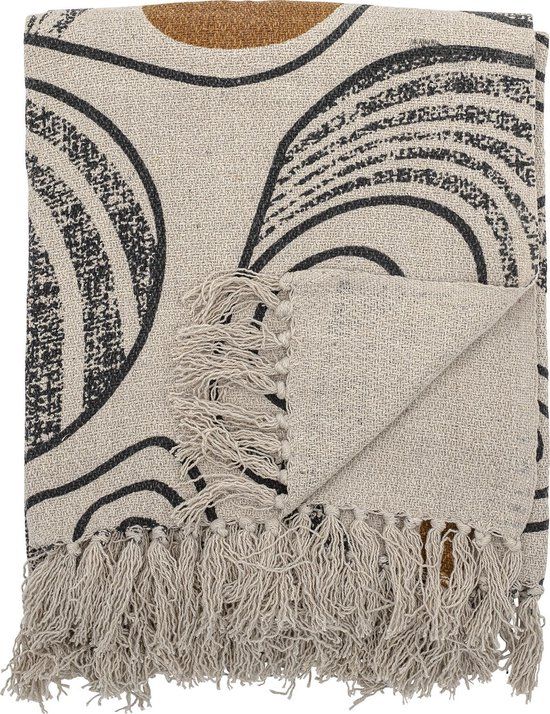 Bloomingville Giano Plaid - Grey - 160 x 130 cm