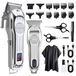 StarTech Icecat Haarstylset & Trimmer - Professioneel - Draadloos, oplaadbaar - Roestvrijstalen mes - 160 minuten gebruikstijd - 2 uur oplaadtijd - Zilver
