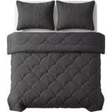 Zensation Lazy All-in-One Dekbed Teddy Fur - Antraciet