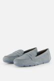 Tamaris Instappers blauw Leer - Maat 37