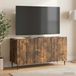 Maison Exclusive - Meuble TV, dimensions 99 x 34,5 x 52 cm, matériau : placage chêne fumé sur panneau de particules