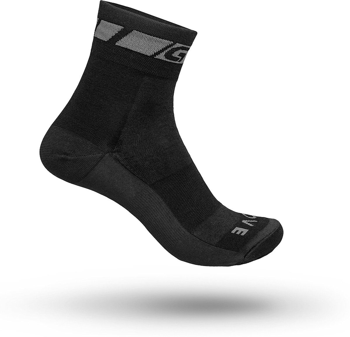 GripGrab Merino Regular Cut Fietssokken Maat S Zwart
