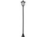 Outsunny Lampe d'extérieur sur pied solaire, 26 x 26 x 177 cm, noir
