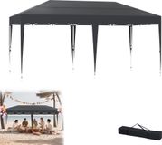 UISEBRT Pavillon pliant, 3x6 mètres, anthracite
