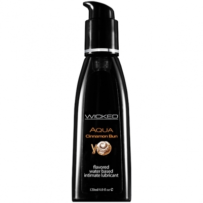 Wicked - Aqua Kaneelbroodje Waterbasis Glijmiddel 120 Ml