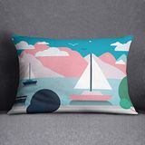 Questo Casa Decorative Pillowcase, Cushion Cover, Home Decor, for Sofa, Cafe, Dimensions: 35 x 50 cm, Designed and Manufactured in Turkey
