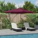 Maison Exclusive Parasol 352 x 251 x 265 cm Polyester en Aluminium