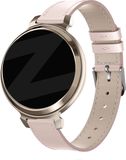 Bandz lederen band ‘Classic’ - Echt leren bandje 14mm geschikt voor Garmin Lily 2 (alleen tweede versie) - roze