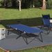 vidaXL - Opvouwbaar - Campingbed - Blauw - 206 x 76 x 74 cm - Oxford en Staal