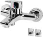 Unyqoos® Robinet de baignoire facile à installer avec régulation de température et finition chromée