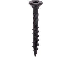 Woodies Ultimate Spaanplaatschroef 5x50mm - Platkop - T25 - Zwart (200 stuks)
