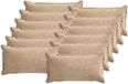 vidaXL - Taie d'oreiller - 12 pièces - BOIS - Taupe - 40 x 80 cm - Tissu chenille