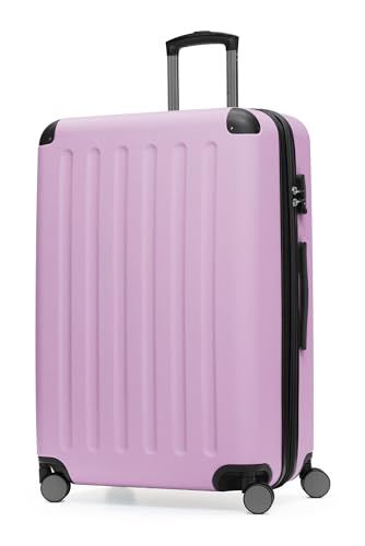 HAUPTSTADTKOFFER - Spree - harde koffer met 4 dubbele wielen, trolleykoffer, uitbreidbare reiskoffer, 75 cm, 119 liter, Lila