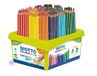 Giotto Stilnovo Maxi, dikke kleurpotloden, schoolverpakking van 50% geregenereerd materiaal, vulling 4,3 mm, verschillende kleuren, 144 stuks