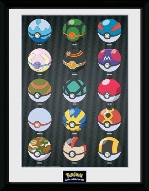 GB eye Pokemon Collector Print - Pokeballs