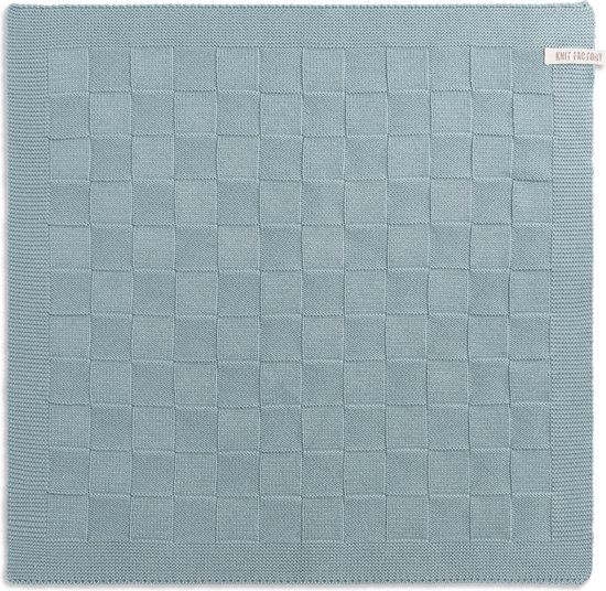 Knit Factory Keukendoek Uni - Stone Green - 50x50 cm