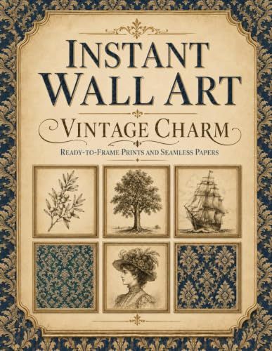 Instant Wall Art Vintage Charm: Ready to Frame Prints to Brighten up your Home